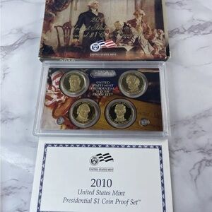 2010 US Mint Presidential $1 Coin Proof Set